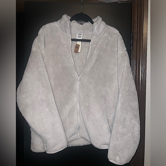 Victorias Secret PINK Full Zip Teddy Jacket Large - Picture 1 of 5